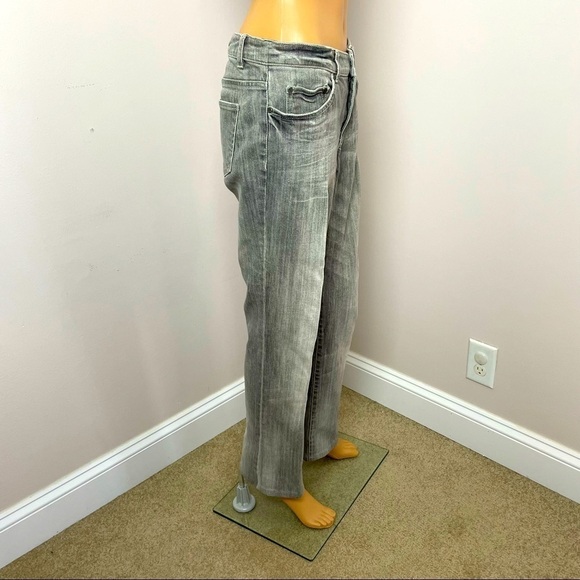 Elie Tahari Gray Straight Leg Jeans – Size 4 - Picture 3 of 11